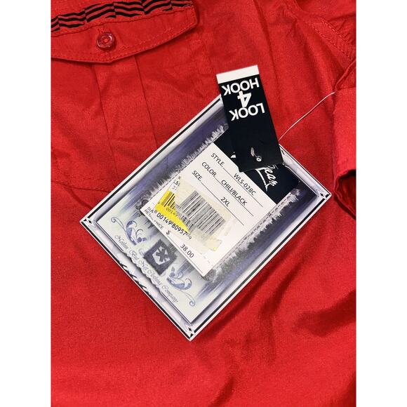 Blue Gear Men's 2XL Red Chili Long/Roll-Up Sleeves Shirt Button Up $38 - Picture 7 of 8